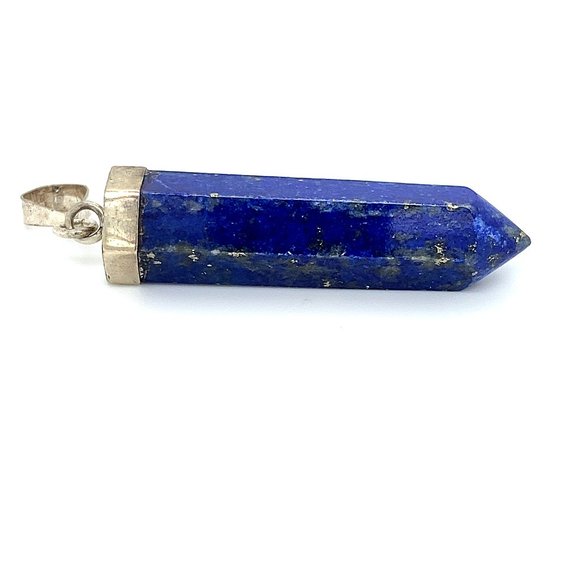 Lapis Lazuli 42.50ct Solid Silver Pendant - Picture 1 of 6